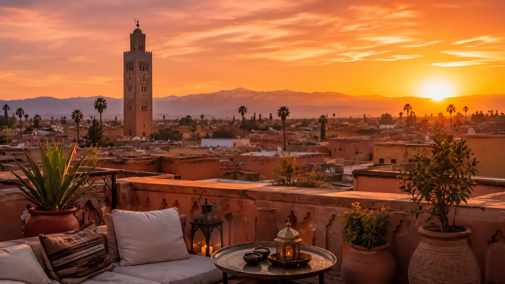 Best Sunset Spot in Marrakech