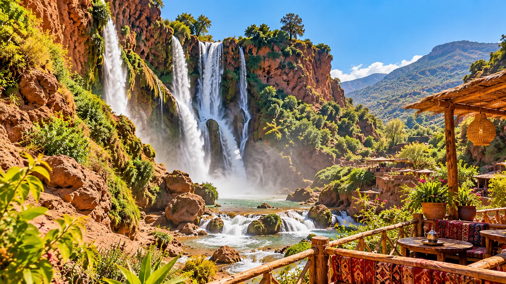 Waterfall in Marrakech