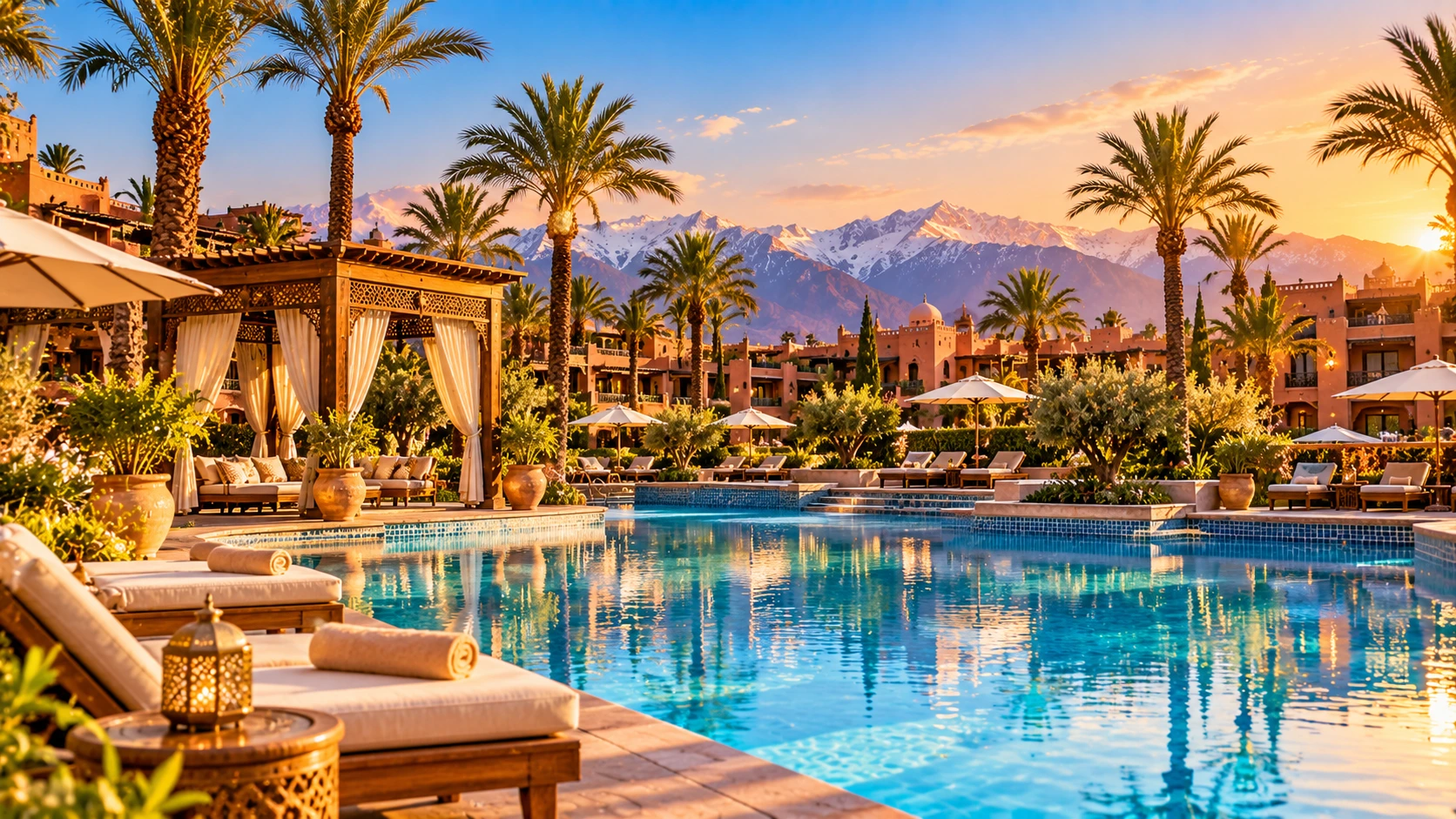 Golden Hour Moroccan Mountain Resort