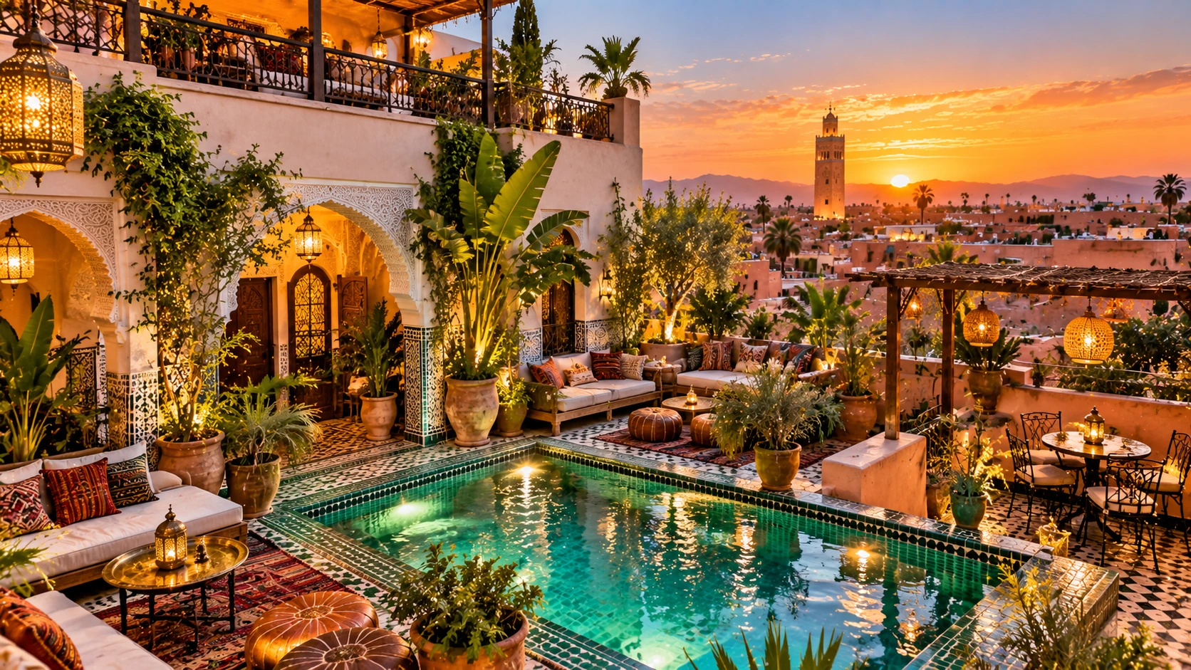 Moroccan Riad Sunset Retreat