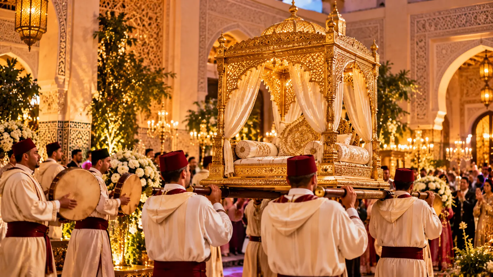 Moroccan Wedding Palanquin Procession